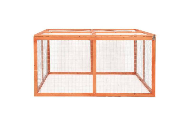 Kaninkoppi 124x120x60 cm täysi kuusi - Urheilu & vapaa-aika - Eläimille - Pieneläimet - Pieneläimen häkki - Kanin häkki & kaninkoppi