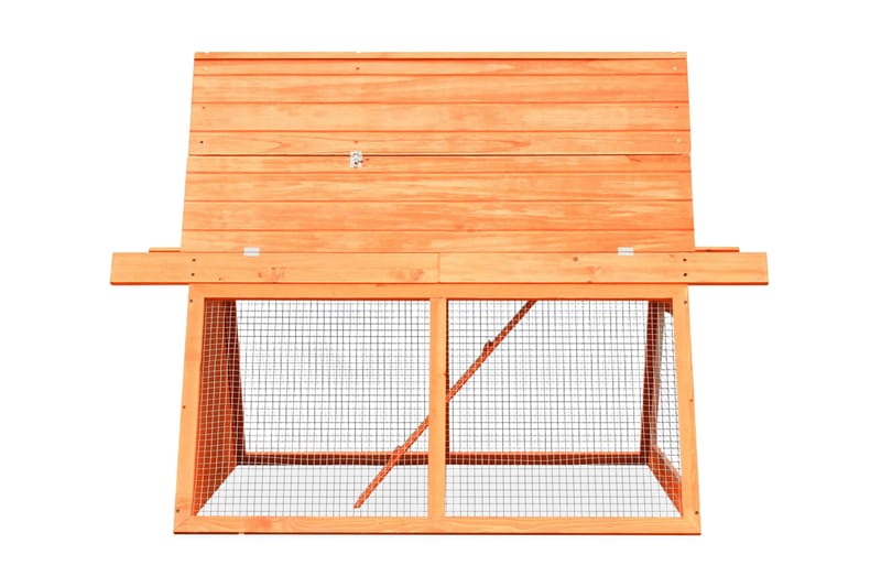 Kaninkoppi mänty ja kuusi 152x128x108 cm - Ruskea - Urheilu & vapaa-aika - Eläimille - Pieneläimet - Pieneläimen häkki - Kanin häkki & kaninkoppi