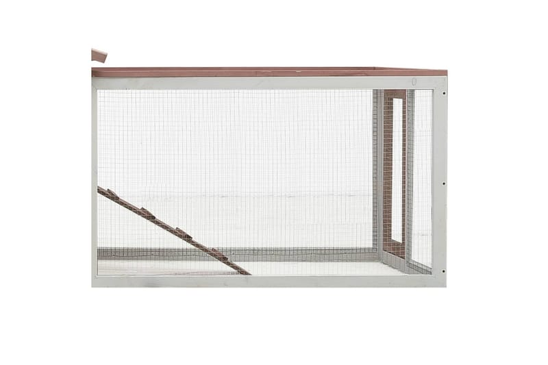 Kaninkoppi mokka 303x60x86 cm täysi mänty ja kuusi - Ruskea - Urheilu & vapaa-aika - Eläimille - Pieneläimet - Pieneläimen häkki - Kanin häkki & kaninkoppi