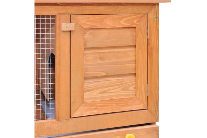 Kaninkoppi/pieneläinten ulkohäkki 1 ovi puu - Ruskea - Kanin häkki & kaninkoppi