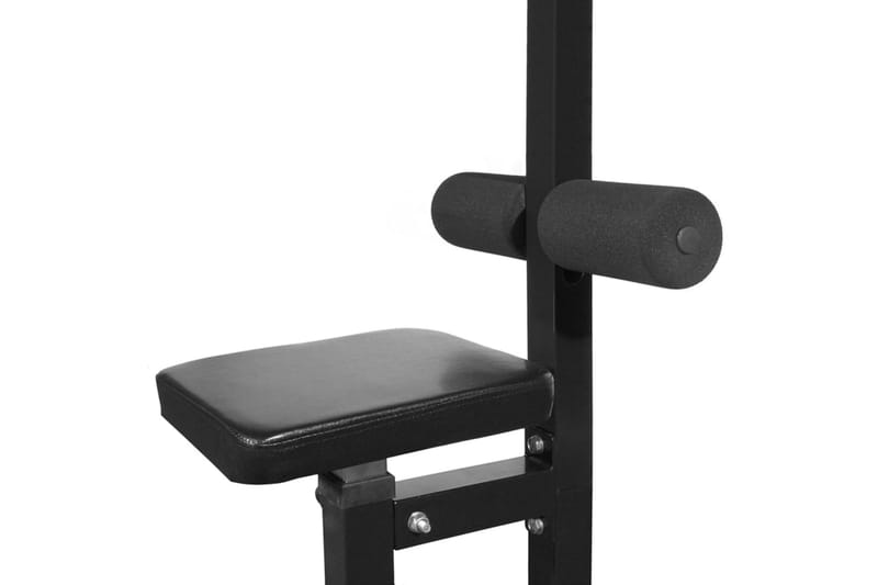 Kuntolaite levytanko- ja käsipainosarjalla 60,5 kg - Musta - Kuntoilulaitteet - Crossfit varusteet - Kotikuntokeskus - Power rack & power tower