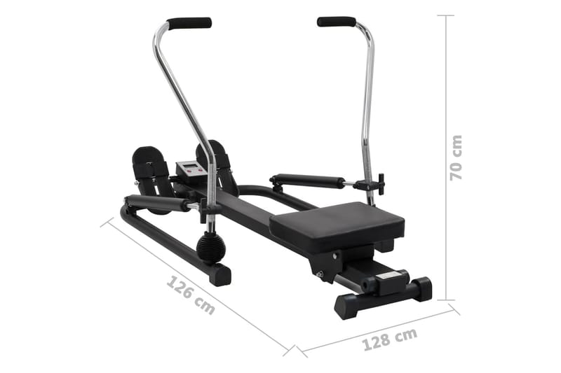 Soutulaite 5 tasoa hydraulinen vastus - Musta - Urheilu & vapaa-aika - Kotikuntosali - Kuntoilulaitteet - Soutulaite