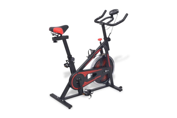 Spinningpyörä sykemittareilla musta ja punainen - Monivärinen - Kuntoilulaitteet - Kuntopyörä & spinningpyörä