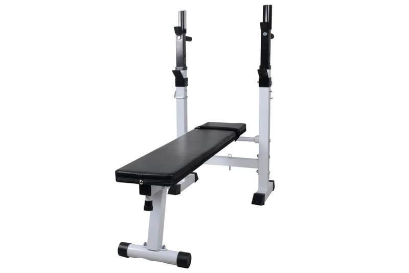 Kuntopenkki painotangolla + levy- ja käsipainosarja 60,5 kg - Musta - Urheilu & vapaa-aika - Kotikuntosali - Kuntoilutarvikkeet - Crossfit varusteet