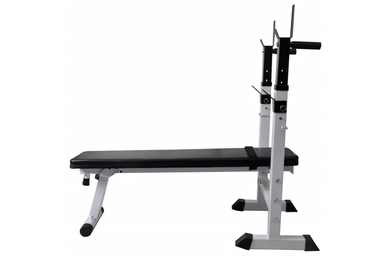Kuntopenkki painotangolla + levy- ja käsipainosarja 60,5 kg - Musta - Urheilu & vapaa-aika - Kotikuntosali - Kuntoilutarvikkeet - Crossfit varusteet