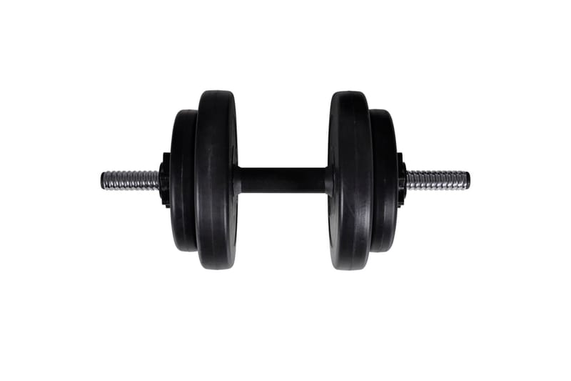 Kuntopenkki painotangolla + levy- ja käsipainosarja 60,5 kg - Musta - Urheilu & vapaa-aika - Kotikuntosali - Kuntoilutarvikkeet - Crossfit varusteet