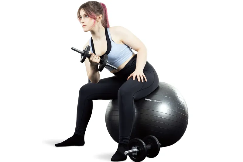 Pilatespallo 75 cm - Musta - Urheilu & vapaa-aika - Kotikuntosali - Kuntoilutarvikkeet - Pilatespallo