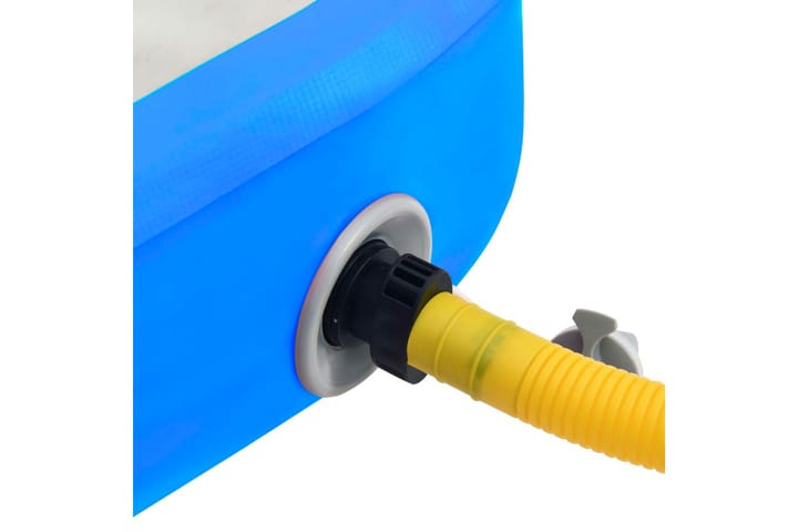 Täytettävä voimistelumatto pumpulla 700x100x20cm PVC sininen - Sininen - Kuntoilutarvikkeet - Treenimatto & palapelimatto