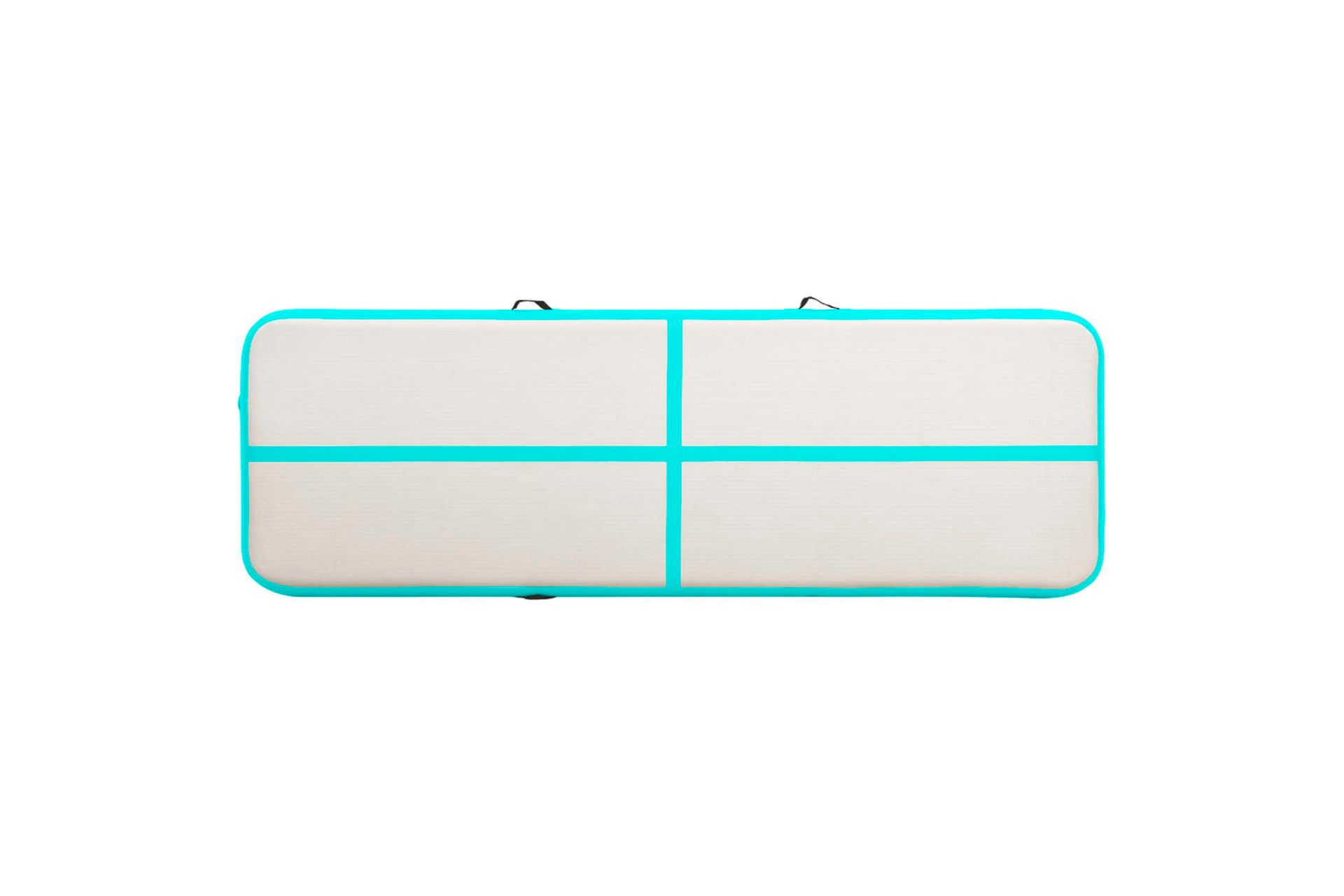 Täytettävä voimistelumatto pumpulla 500x100x15 cm PVC vihreä - Vihreä - Urheilu & vapaa-aika - Kotikuntosali - Kuntoilutarvikkeet