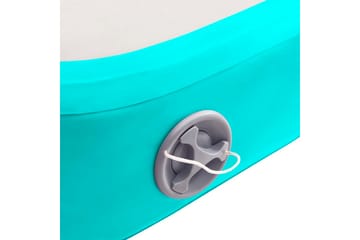 Täytettävä voimistelumatto pumpulla 600x100x20 cm PVC vihreä - Vihreä - Urheilu & vapaa-aika - Kotikuntosali - Kuntoilutarvikkeet