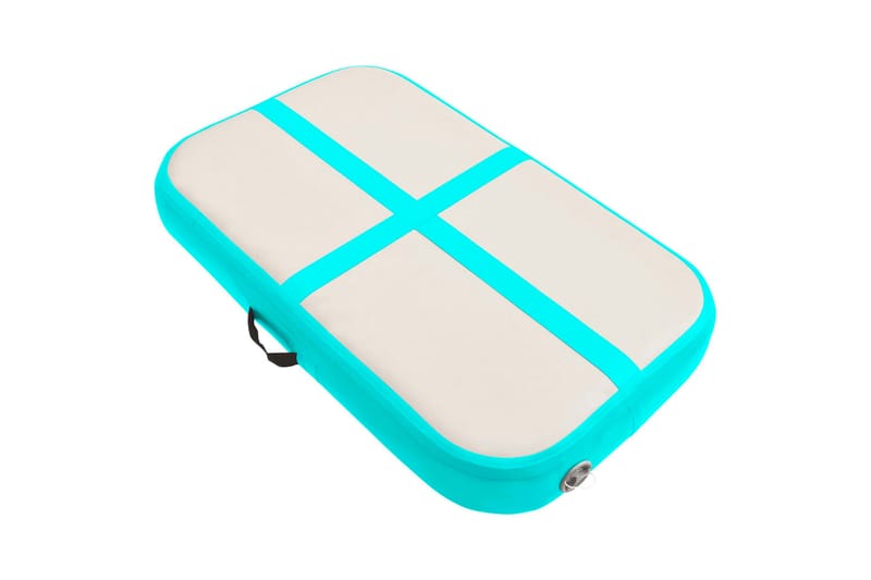 Täytettävä voimistelumatto pumpulla 60x100x15 cm PVC vihreä - Vihreä - Urheilu & vapaa-aika - Kotikuntosali - Kuntoilutarvikkeet - Treenimatto & palapelimatto