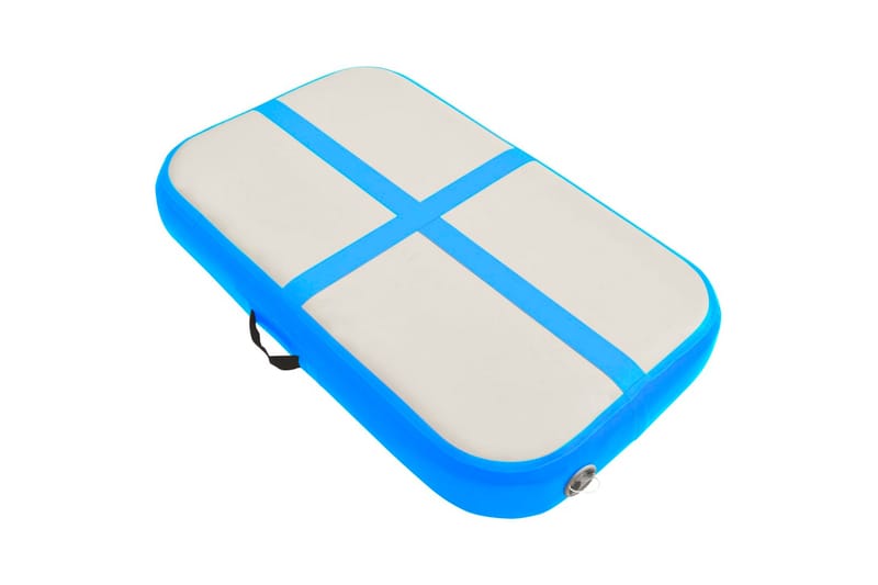 Täytettävä voimistelumatto pumpulla 60x100x15 cm PVC sininen - Urheilu & vapaa-aika - Kotikuntosali - Kuntoilutarvikkeet