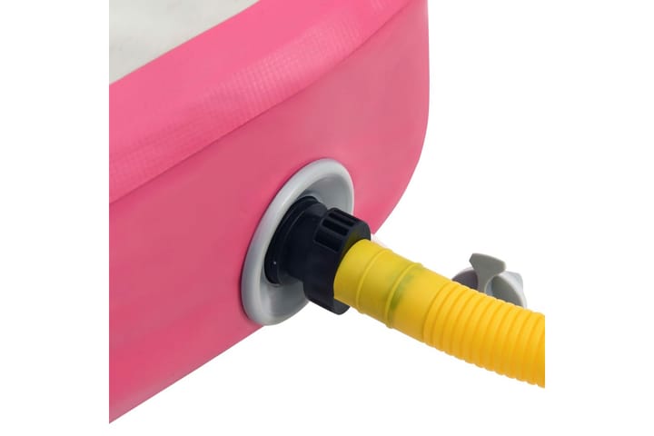 Täytettävä voimistelumatto pumpulla 60x100x20 cm PVC pinkki - Pinkki - Kuntoilutarvikkeet - Joogamatto