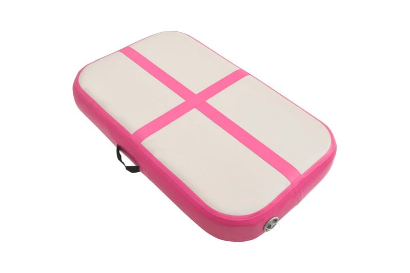 Täytettävä voimistelumatto pumpulla 60x100x15 cm PVC pinkki - Urheilu & vapaa-aika - Kotikuntosali - Kuntoilutarvikkeet