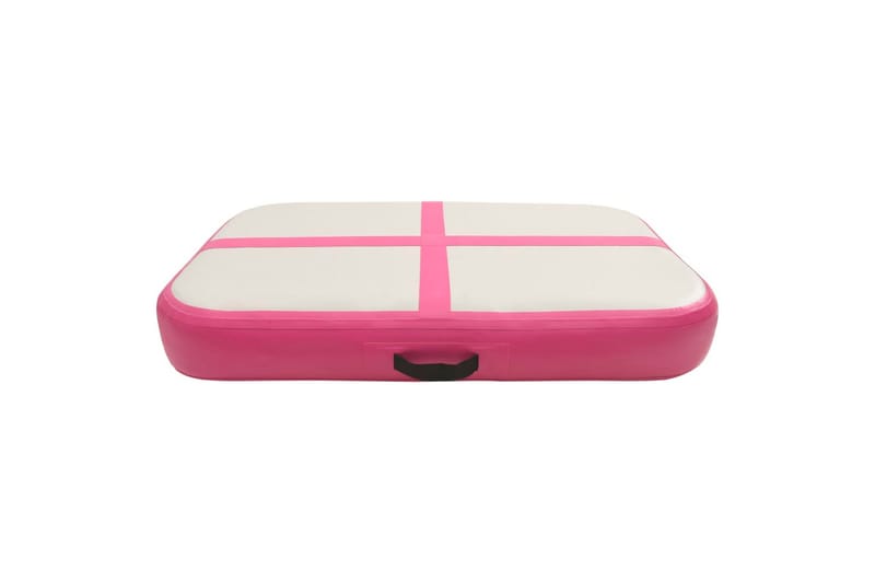 Täytettävä voimistelumatto pumpulla 60x100x15 cm PVC pinkki - Urheilu & vapaa-aika - Kotikuntosali - Kuntoilutarvikkeet
