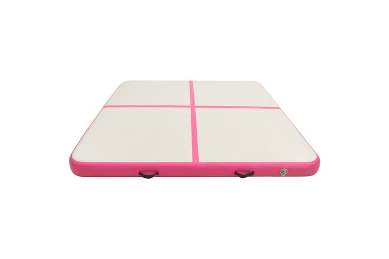 Täytettävä voimistelumatto pumpulla 200x200x15 cm PVC pinkki - Pinkki - Urheilu & vapaa-aika - Kotikuntosali - Kuntoilutarvikkeet