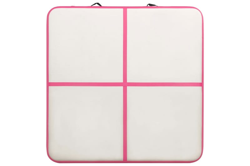 Täytettävä voimistelumatto pumpulla 200x200x20 cm PVC pinkki - Pinkki - Urheilu & vapaa-aika - Kotikuntosali - Kuntoilutarvikkeet