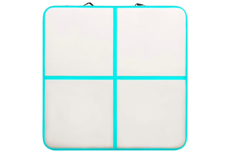 Täytettävä voimistelumatto pumpulla 200x200x15 cm PVC vihreä - Vihreä - Urheilu & vapaa-aika - Kotikuntosali - Kuntoilutarvikkeet