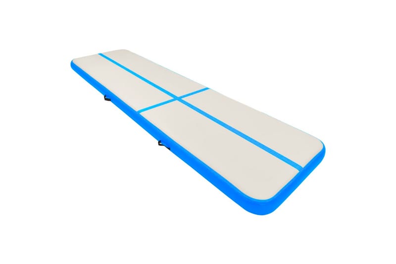 Täytettävä voimistelumatto pumpulla 800x100x15cm PVC sininen - Sininen - Urheilu & vapaa-aika - Kotikuntosali - Kuntoilutarvikkeet