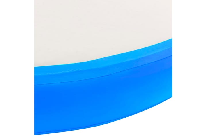 Täytettävä voimistelumatto pumpulla 100x100x10cm PVC sininen - Sininen - Kuntoilutarvikkeet - Treenimatto & palapelimatto