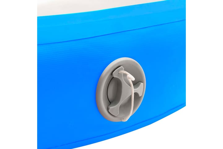 Täytettävä voimistelumatto pumpulla 100x100x10cm PVC sininen - Sininen - Kuntoilutarvikkeet - Treenimatto & palapelimatto