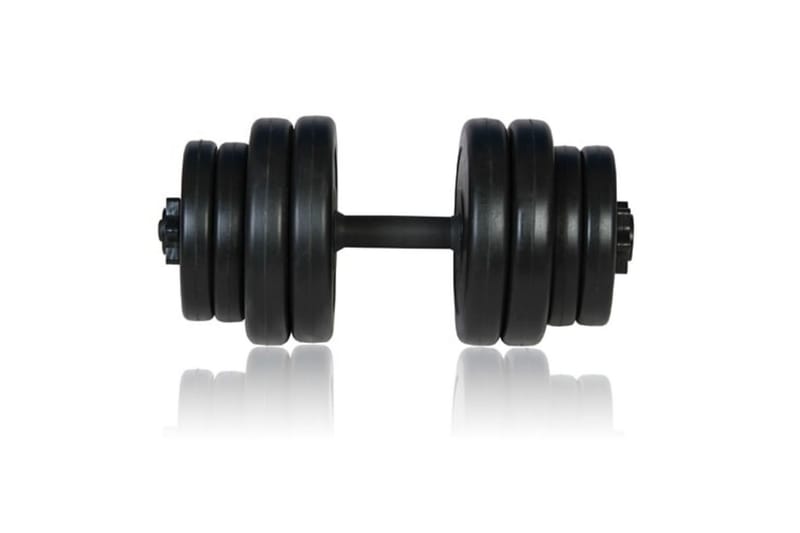 1 x Käsipaino 15 kg. - Musta - Urheilu & vapaa-aika - Kotikuntosali - Painot & tangot