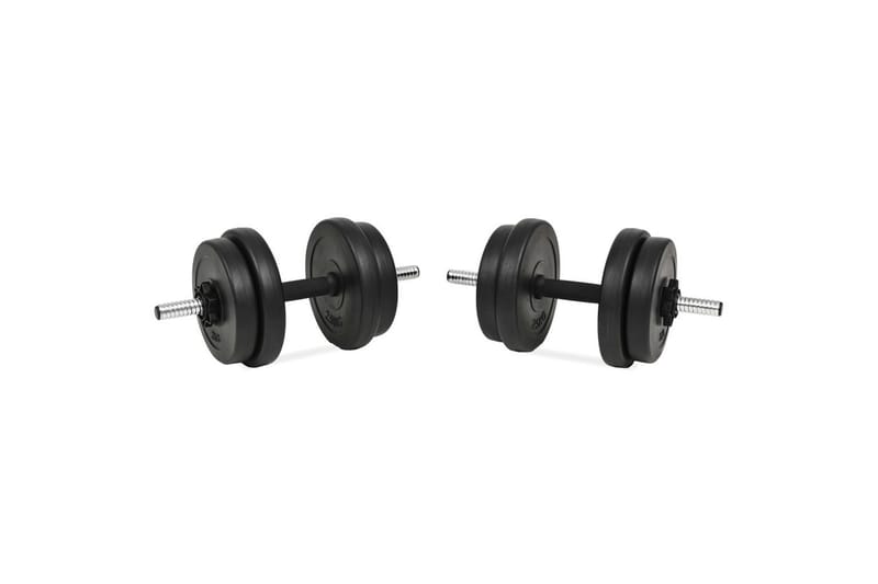 14-osainen Käsipainosarja 20 kg - Musta - Urheilu & vapaa-aika - Kotikuntosali - Painot & tangot