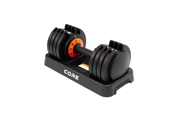 Core Säädettävät Käsipainot 25 kg - Musta - Crossfit varusteet - Painot & tangot - Käsipaino