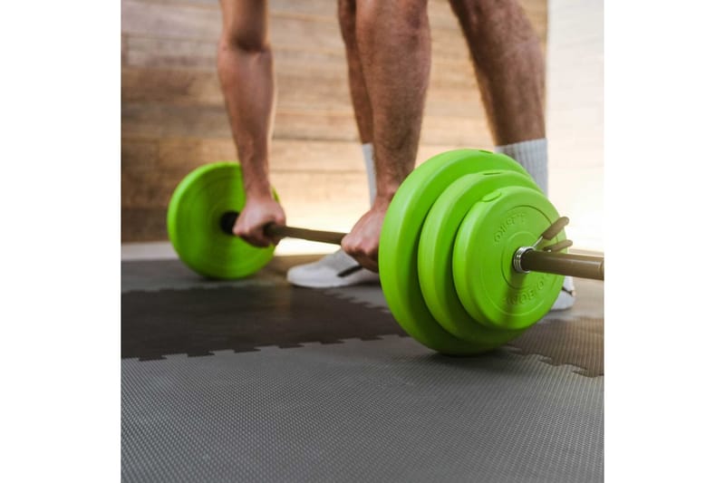 Ecobody Pumppu setti 20 kg - Vihreä - Urheilu & vapaa-aika - Kotikuntosali - Painot & tangot - Levytanko
