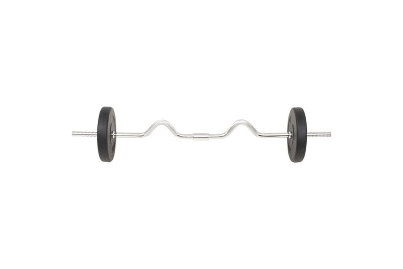 Käsi- ja levypainosarja 30 kg - Musta - Urheilu & vapaa-aika - Kotikuntosali - Painot & tangot