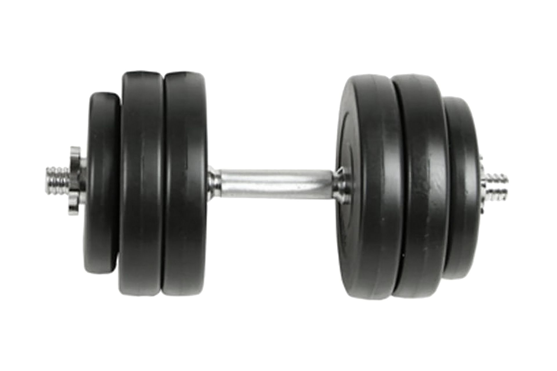 Käsipainosarja 18 osaa 30 kg - Musta - Urheilu & vapaa-aika - Kotikuntosali - Painot & tangot