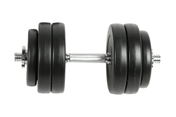 Käsipainosarja 18 osaa 30 kg - Musta - Urheilu & vapaa-aika - Kotikuntosali - Painot & tangot