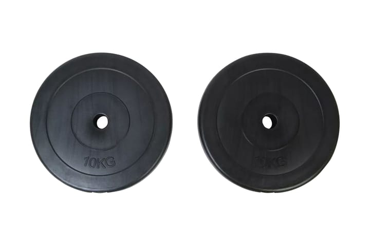 Levypainot 2x10kg - Musta - Levypainot - Crossfit varusteet - Painot & tangot