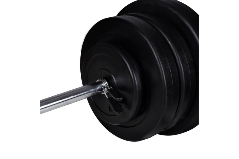 Painonnostotanko ja Käsipaino Sarja 60,5 kg - Musta - Urheilu & vapaa-aika - Kotikuntosali - Painot & tangot