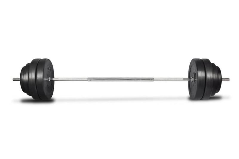 Painonnostotanko ja Painot 60 kg - Musta - Urheilu & vapaa-aika - Kotikuntosali - Painot & tangot