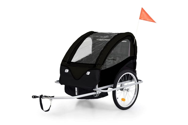 Taittuva pyöräkärry/lastenvaunu 2-in-1, undefined