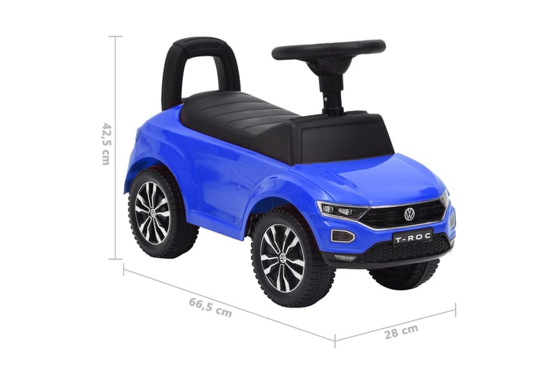 Potkuauto Volkswagen T-Roc sininen - Urheilu & vapaa-aika - Leikki & liikunta - Leikkiajoneuvot & harrastusajoneuvot - Polkuauto