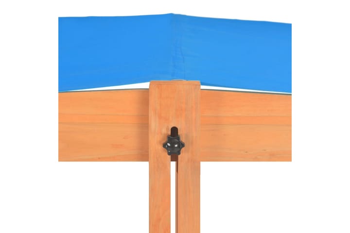 Hiekkalaatikko säädettävällä katolla kuusi 115x115x115 cm - Hiekkalaatikko