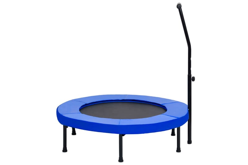 Fitness trampoliini kahvalla ja turvatyynyllä 102 cm - Sininen - Urheilu & vapaa-aika - Leikki & liikunta - Leikkipaikka & ulkoleikit - Trampoliini