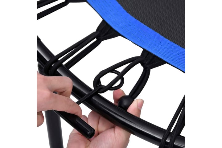 Fitness trampoliini kahvalla ja turvatyynyllä 102 cm - Sininen - Trampoliini