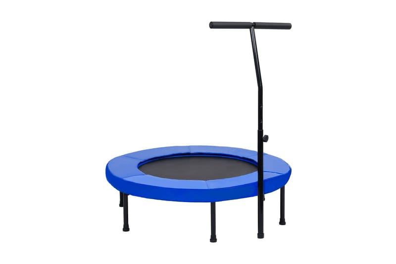 Fitness trampoliini kahvalla ja turvatyynyllä 102 cm - Sininen - Urheilu & vapaa-aika - Leikki & liikunta - Leikkipaikka & ulkoleikit - Trampoliini