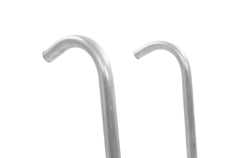 2-askelmaiset trampoliinin tikkaat teräs hopea 102,6 cm - Hopea - Urheilu & vapaa-aika - Leikki & liikunta - Leikkipaikka & ulkoleikit - Trampoliini