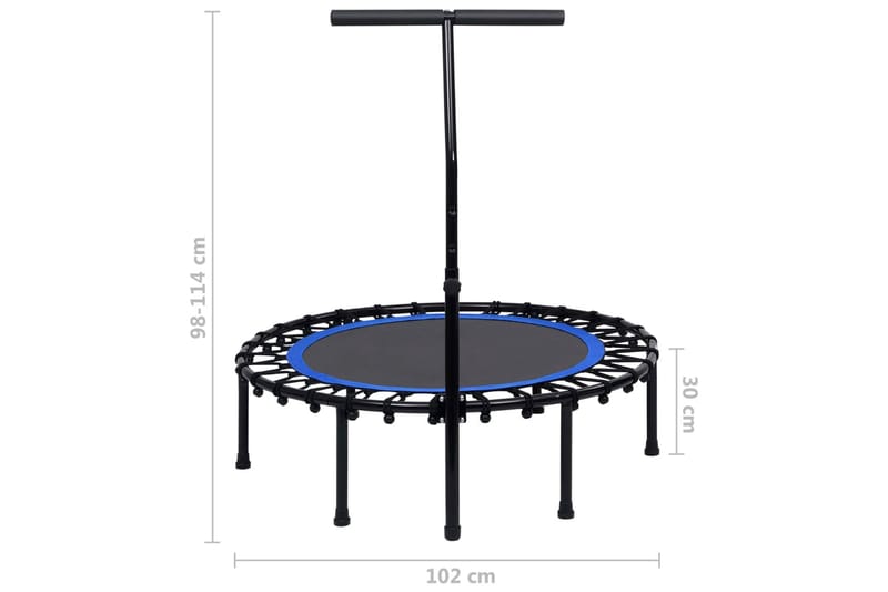 Fitness trampoliini kahvalla 102 cm - Urheilu & vapaa-aika - Leikki & liikunta - Leikkipaikka & ulkoleikit - Trampoliini