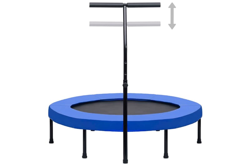 Fitness trampoliini kahvalla ja turvatyynyllä 122 cm - Urheilu & vapaa-aika - Leikki & liikunta - Leikkipaikka & ulkoleikit - Trampoliini