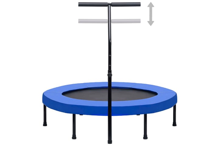 Fitness trampoliini kahvalla ja turvatyynyllä 122 cm - Trampoliini