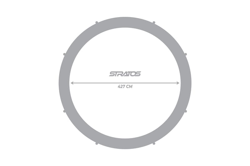 Stratos Pyöreä Trampoliini 4,27m - Musta - Trampoliini