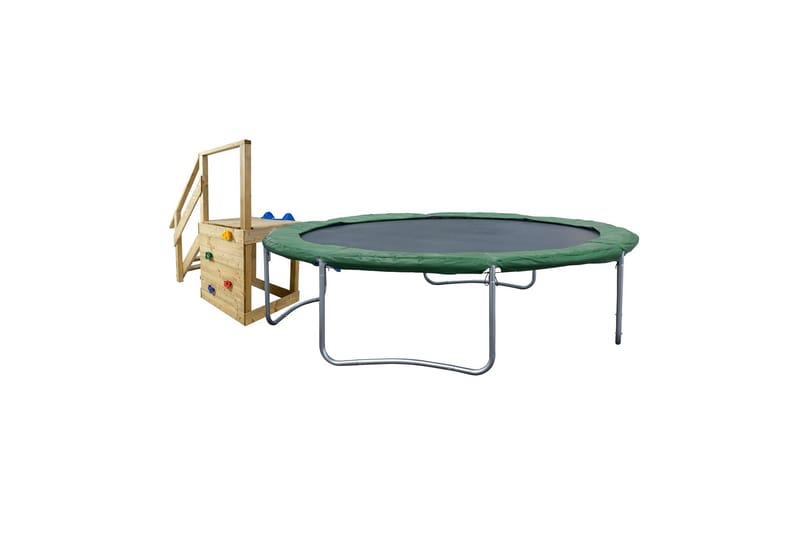 Trampoliini 304cm Vihreällä matolla - Urheilu & vapaa-aika - Leikki & liikunta - Leikkipaikka & ulkoleikit - Trampoliini