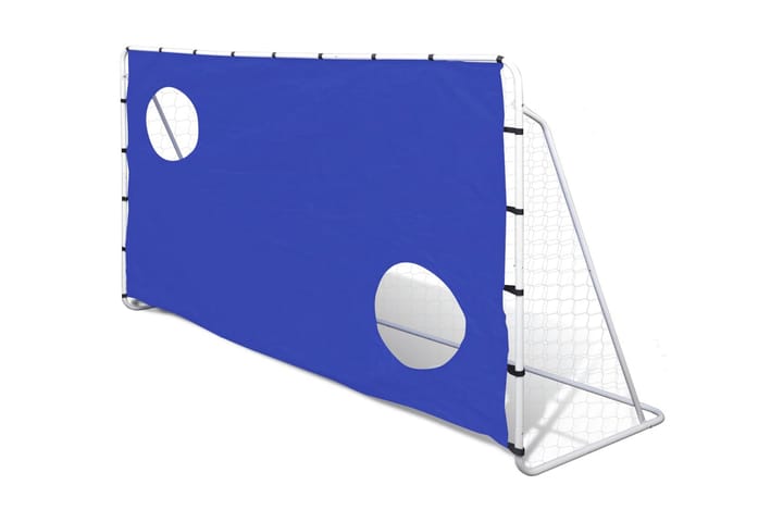 Jalkapallomaali Tarkkuusseinällä 240 x 92 x 150 cm - Sininen - Jalkapallo