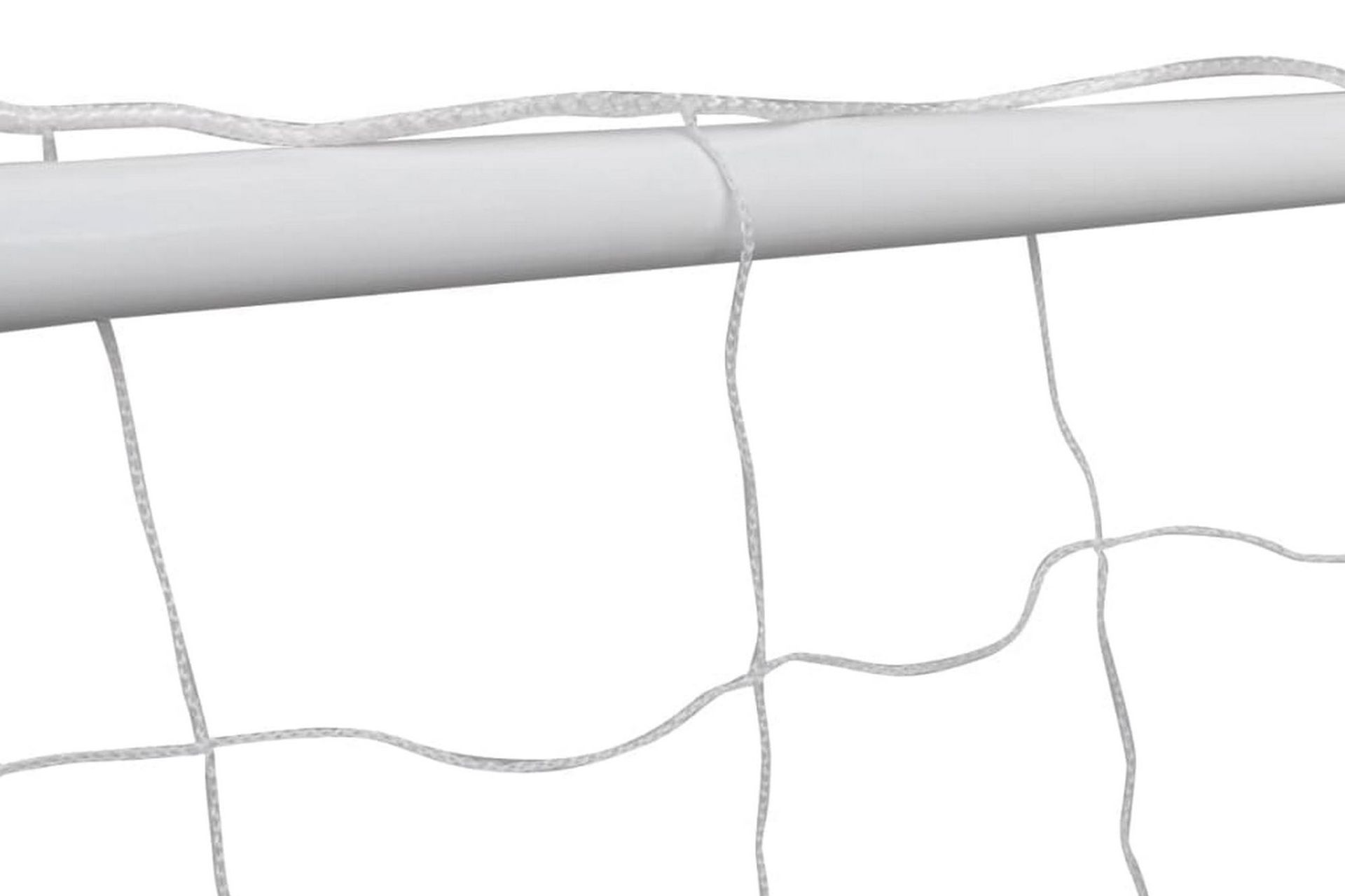 Jalkapallomaalit verkolla 2 kpl teräs 182x61x122cm valkoinen - Valkoinen - Urheilu & vapaa-aika - Leikki & liikunta - Urheilutarvikkeet & urheiluvarusteet - Jalkapallo