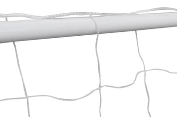 Jalkapallomaalit verkolla 2 kpl teräs 182x61x122cm valkoinen - Valkoinen - Urheilu & vapaa-aika - Leikki & liikunta - Urheilutarvikkeet & urheiluvarusteet - Jalkapallo